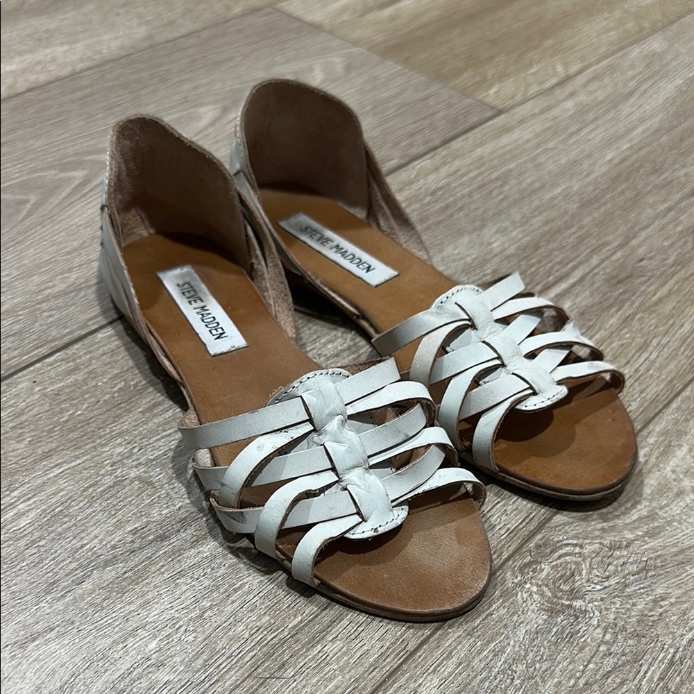 Steve Madden Women's White Sandals